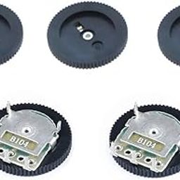 CentIoT - Gear Potentiometer Single Pot Dial Volume Switch 3PIN 16 x 2mm 5PCS (100K Ohms B104)-30
