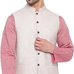 Men Comfort Fit Nehru Jacket Cotton-image-60
