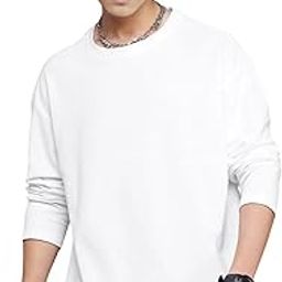 Round Neck Solid Sweatshirt for Men-Ribbed Cuffs and Hem Pullover Winter top Athletic Men’s Sweatshirt Style Sweatshirt for Men Branded Men Crew Neck Full Sleeve Sweatshirt-image-22