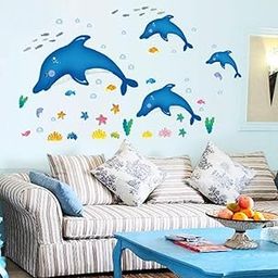 HEUREKA Dolphin Fish Marine Animals Wall Décor Wall Sticker (45 x 60 cm)-image-17