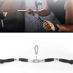 ATORSE LAT Bar Steel High Pull Down Bar for Fitness Equipment Workout Body Training-12