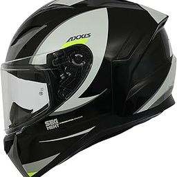 AXXIS Segment X Generation Full Face Helmet | ISI & DOT Certified | Anti-Scratch Visor | Lightweight Polycarbonate Shell | Aerodynamic Design | Removable Padding | Micrometric Buckle-image-0