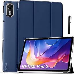 ProElite Case Cover for Xiaomi Redmi Pad 2 11 inch Cover, Smart Flip Case Cover for Xiaomi Redmi Pad 2 11 inch Translucent Back with Stylus Pen [Auto Sleep Wake Feature], Dark Blue-picture-10