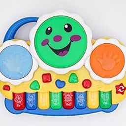 SARWAM Enterprise 2-in-1 Drum & Piano Musical Toy for Kids – Animal Sounds, Flashing Lights & Fun Songs – Colorful Educational Keyboard for Toddlers & Babies (Multicolor)-image-59