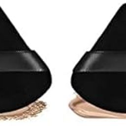 TWIREY Triangle Powder Puff Soft Sponge Foundation Sponge 2 pcs (Multicolour) - Triangle & Round Sides for Foundation & Concealer - Synthetic Fiber - Wet & Dry Use-51