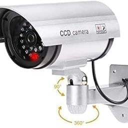 Fake Security Camera – Realistic Dummy CCTV Camera with Flashing LED Light, Waterproof Outdoor Fake Bullet Camera for Home & Shop Surveillance – Dummy IR Wireless Security Camera (1 PCS)-10