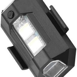 ZAUKY Smart 1PCS USB Rechargeable LED Bike Light, Multi-Color Warning Lamp, 12V 10W, Black-18