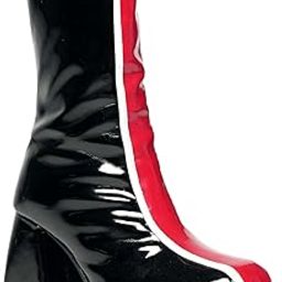 Women Red & Black Chunky Block Heel Boots | Square Toe | Stylish & Comfortable | Party & Causal Wear-picture-14