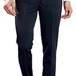 DEDART Men's Slim Ankle Fit Formal Pants – Imported Poly Lycra Fabric, Business Wear Pants-image-11