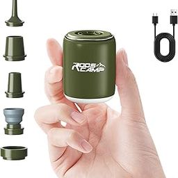 RoosCamp Air Pump with Camping Light Tiny Portable, 4.5Kpa, 1600mAh Rechargeable Battery, Wireless Mini Inflator for Air Mattress, Sleeping Pad, Vacuum Storage Bags, Swimming Ring-image-67