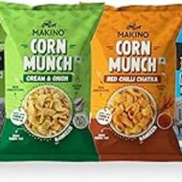 Makino Cornax (2 Nacho Chips, 2 Corn Munch)(Each 60/150 gm)(Pack of 4)-image-50