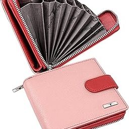 Luna Red/Pink Leather Wallet for Women-picture-48
