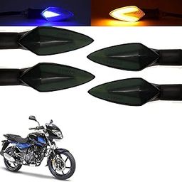 Vagary DRL LED Turning Side Indicator for Bikes - Pack of 4 For Bajaj Pulsar 150 DTS-i-picture-11