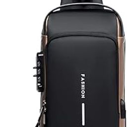 Leather Men Bag Casual Business Messenger Bag for Cross body Bag Male Shoulder Bags Leather Sling Messenger Bag (Black)-image-90