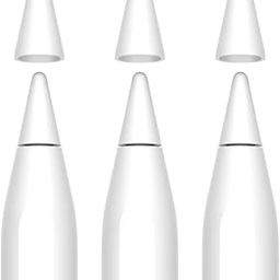 FRTMA [2 in 1] Non-Slip Writing Nib/Tip Protector Compatible with Apple Pencil 1st & 2nd Generation (Pack of 10), White-67