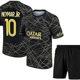 PRIVIC Neymar JR 10 Football Club Team Psg Jersey With Shorts for Men & Boys-image-7