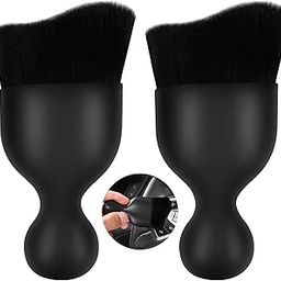 TCCO Scratch Free Car Interior Cleaning Tool Brush with Cover, Car Duster, Car Detailing Brushes Interior Duster, Auto Interior Soft Bristles Cleaning Brush Dusting Tool for Car, Office, Keyboard-27