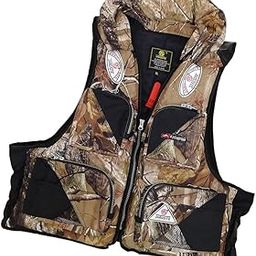 Meadawgs® Detachable Fishing Outdoor Life Jacket Vest for Adults Green Camouflage XXL-image-87