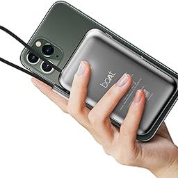 boAt Energyshroom PB330 MagnaCharge 10000 mAh Magnetic Wireless Power Bank w/ 15W Wireless Charging, Metal Stand,Magnacharge Ring for iPhone and Android Phones w/Wireless Charge(Black)-30
