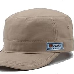 JAZAA Fashionable Solid Color Unisex Fitted Army Military Cadet Cap-50