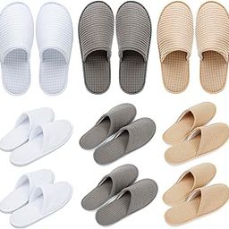 9 Pairs Disposable Spa Slippers Non Slip Spa Slippers for Guests, Washable and Reusable, Which Can Be Used as Slippers for Men and Women, Home, Indoor, Bathroom-image-39