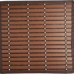 Saffron Decors Heat Resistant, Waterproof 2mm Thick PVC Placemats for Dining Table|Eco-Friendly Colorful Place Mats for Dining Table, Dining Table Mate- 4Pcs (Brown, 12x12 inch)-13