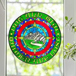 LOTR Not All Who Wander Quote Round Stained Glass Window Film (24)-picture-17