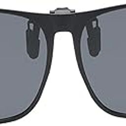 Polarized Clip On Sunglasses Lens Flip up Anti Glare Fishing Driving Glasses Black-image-5