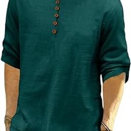 Men's Cotton Blend Solid Kurta with Mandarin Collared Straight Length-image-33