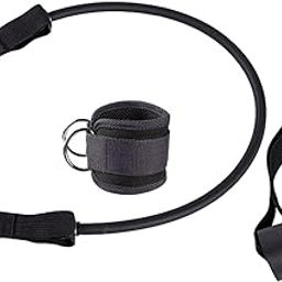 ATORSE Resistance Band Set Ankle Strap Door Anchor Training Exercise Yoga Black-image-12