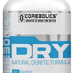 Corebolics Dry Natural Diuretic Formula 60 Capsule | 20 servings | 133 mg Urva Ursi | Natural Water Loss Formula-31