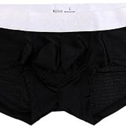 Man's Silky Soft Solid Boxer Brief Men's Underwear L Black-image-105