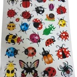 3D Insect Stickers for Arts and Crafts – Colorful Ladybugs, Beetles, and More – Perfect for Projects, Scrapbooking, and Decor (1 Packet 28 Insects)-image-80