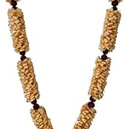 Sandalwood Haar Mala for Photo Frame - Chandan Scented Wooden Garland (26 Inch / 65cm, 4Ghar)-image-13