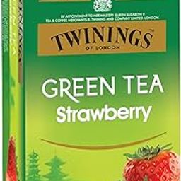 Twinings Green Tea Strawberry, 25 Teabags, Green Tea, Sweet Subtle Flavour of Strawberry-image-2