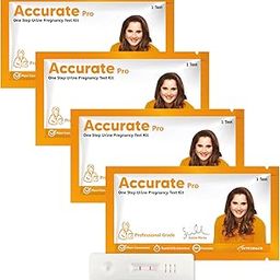Accurate Pro One Step Urine HCG Pregnancy Test Kit (Pack of 4 Strips) | More than 99% Accurate| Easy to Use and Fast Results-30