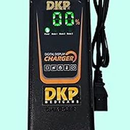 DKP Medicams 48V 20Amp with Digital Display E-Bike Electric Scooter Lithium Battery Charger Automatic Cutoff 59V for Kinetic Green, Joy, Hope, Hero, Ampere, and Other E-Bikes (C13 3PIN) Output-13