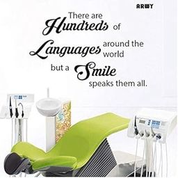 Dental Wall Stickers for Clinic Vinyl Decor Dental Clinic Quote - Wall Decal Dentist Smile - Wall Art Stickers Decals Dental Standard Size-18