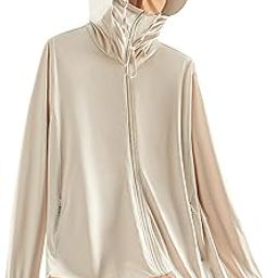 Women's Lightweight UV Protection Hoodie Jacket Long Sleeve UPF 50+ Sun Shield with Thumb Holes for Running-image-19