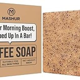 MASHUR FAB Herbal Soap Bar | Ayurvedic Bath Soap for Face & Body | Glowing Skin Formula – 100g (1, coffee)-4