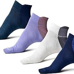 Cushioned Crew Length Socks, Breathable Cotton, Smart Knitting System, Pack of 4 - Multicolor, Free Size-image-23
