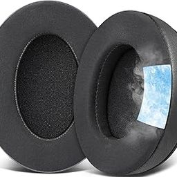 SOULWIT Cooling Gel Replacement Earpads for HyperX Cloud 1/2/Pro/Core/Alpha/Alpha S/Flight/Stinger/CloudX, Ear Pads Cushions with Softer High-Density Foam - Full Black-image-28