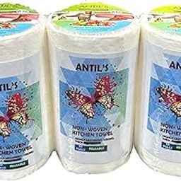 ANTIL'S Multipurpose 3Ply Kitchen Paper Roll/Tissue/Towel for Cleaning, Super Absorbent Material (60 Pulls Per Roll) Pack of 3-image-58