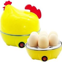 Suzec Double Layer Hen Shape Egg Boiler Electric Automatic Off 14 Egg Poacher for Steaming, Cooking, Boiling Frying and Milk Boiler with Measuring Cup (Multi Color)-image-67