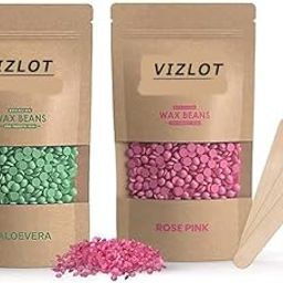 Unisex Adult Hair Removal Brazilian Hard Wax Beans For Face, Eyebrow, Back, Chest, Bikini Areas, Legs, Arms and Beards (50 GM, Aloe Vera + Rose Pink)-image-74