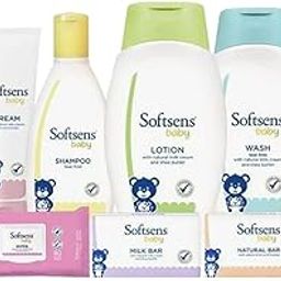 Softsens Baby Complete Baby Bath & Skin Essentials Kit | Baby's Complete Skin and Hair Care Package-image-18