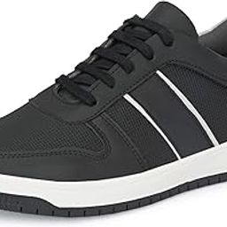 Mens Casual Sneakers | Lace-Up Stylish Casual Sneakers | Cushioned Insole | Canvas Low-Tops| Leather Lace-Up Casual Shoes | Walking Fashion and Lightweight Comfortable Trendy Shoes (6008)-image-22