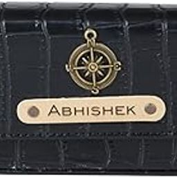 Personalized Name & Charm Sunglasses Case for Men & Women (Black) | Self – Textured Leather Eyewear Cover with Magnetic Closure | Christmas Secret Santa Gifts for Men & Women-image-82