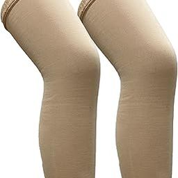 Unisex Winter Warm Fur/Fleece/Velvet Leg Warmers/Knee cap/Knee Warmer Over Knee High Footless Socks-image-91