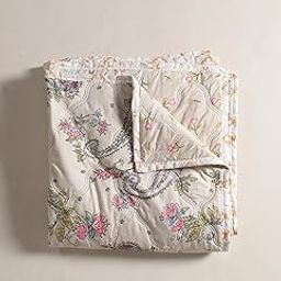 CHANGERS Double Bed Cotton Dohar Blankets for Monsoon | 225x 240CM, 150GSM Ac Dohar Blankets for Winter| Floral Pattern Quilt Duvet/Dohar/Comforter/Quilt | All-Season Blanket-image-88